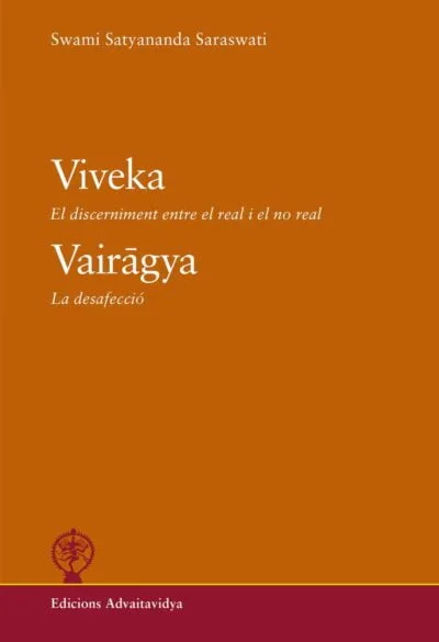 *Viveka  i  *vairāgya  són les qualificacions necessàries en el camí de l'autoconeixement. *Viveka  és el discerniment entre el real (*sat) i el no real (*asat). *Vairāgya és el desagafo. Quan ens establim en el discerniment del que som, experimentem una aquesta que no és causada per cap interacció externa, aquesta del nostre propi Ésser. La col·lecció  Diàlegs amb *Swami *Satyananda *Saraswati  és una selecció d'ensenyaments impartits per *Swamiji a llarg dels últims anys. Una invitació a experimentar les bases filosòfiques de l'hinduisme i introduir pautes de gran valor per a la pràctica espiritual o *sādhanā . L'estil directe de *Swamiji en aquests ensenyaments manté la frescor i proximitat sense perdre el rigor i la solidesa de la tradició mil·lenària que les sustenta. El seu coneixement i vivència interior del *advaita-*vedānta i la profunditat que destil·len les seves paraules converteixen aquestes obres en un batec viu de la tradició que, des de temps ancestrals, s'ha transmès de manera oral de mestre a deixeble.