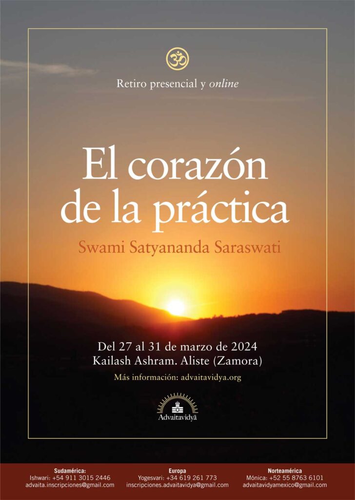 Retiro-El-Corazón-de-la-práctica-con-Swami-Satyananda-Saraswati---Kailash-Ashram--Advaitavidya--Primavera---Yoga--Meditación--Hinduismo