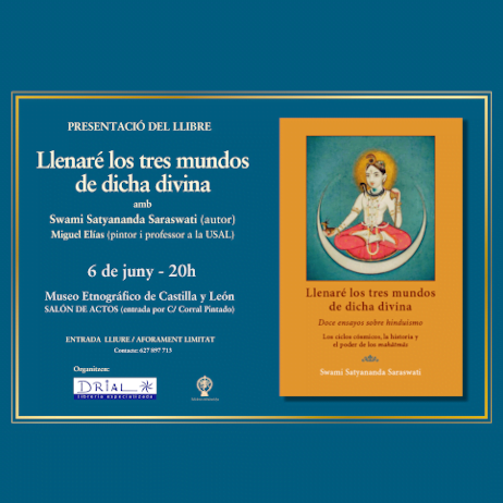 Presentacio-del-llibre-a-Zamora-Llenare-los-tres-mundos-de-dicha-divina-amb-Swami-Satyananda-Saraswati-i-Miguel-Elias-Museo-Etnografico-de-Castilla-y-Leon-Advaitavidya.