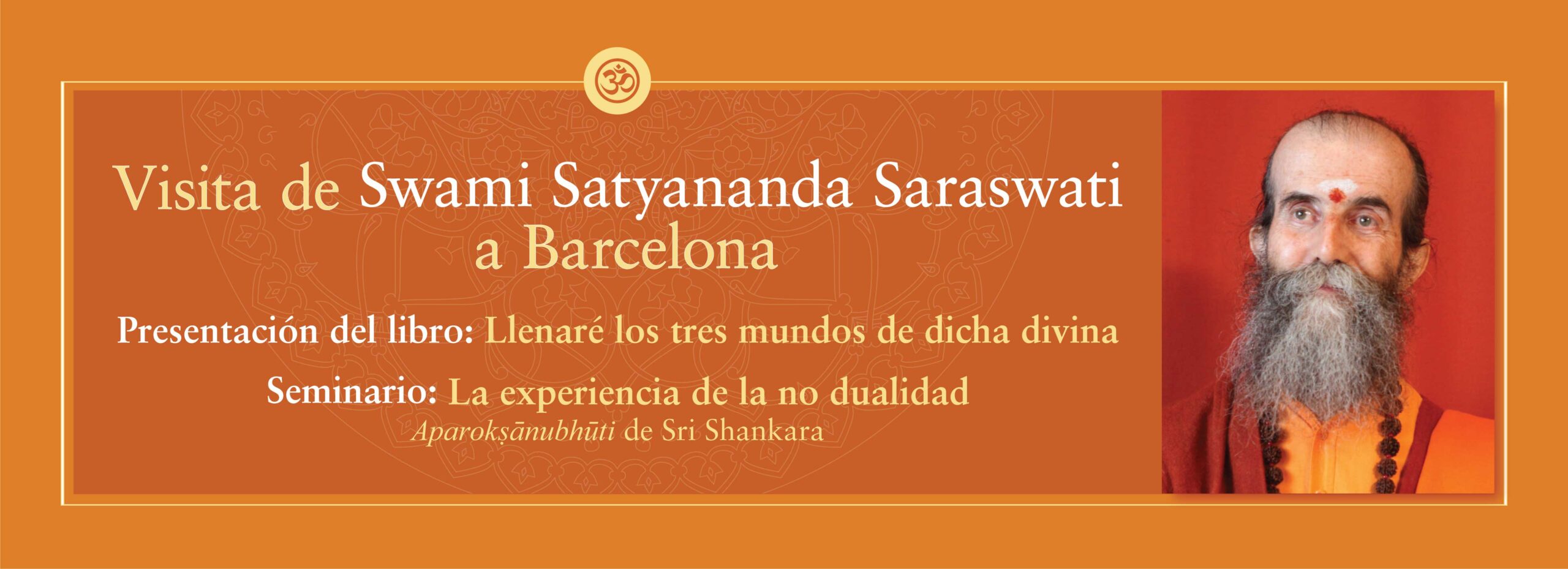 Visita-de-Swami-Satyananda-Saraswati-a-Barcelona--Presentació-del-llibre--Seminari-