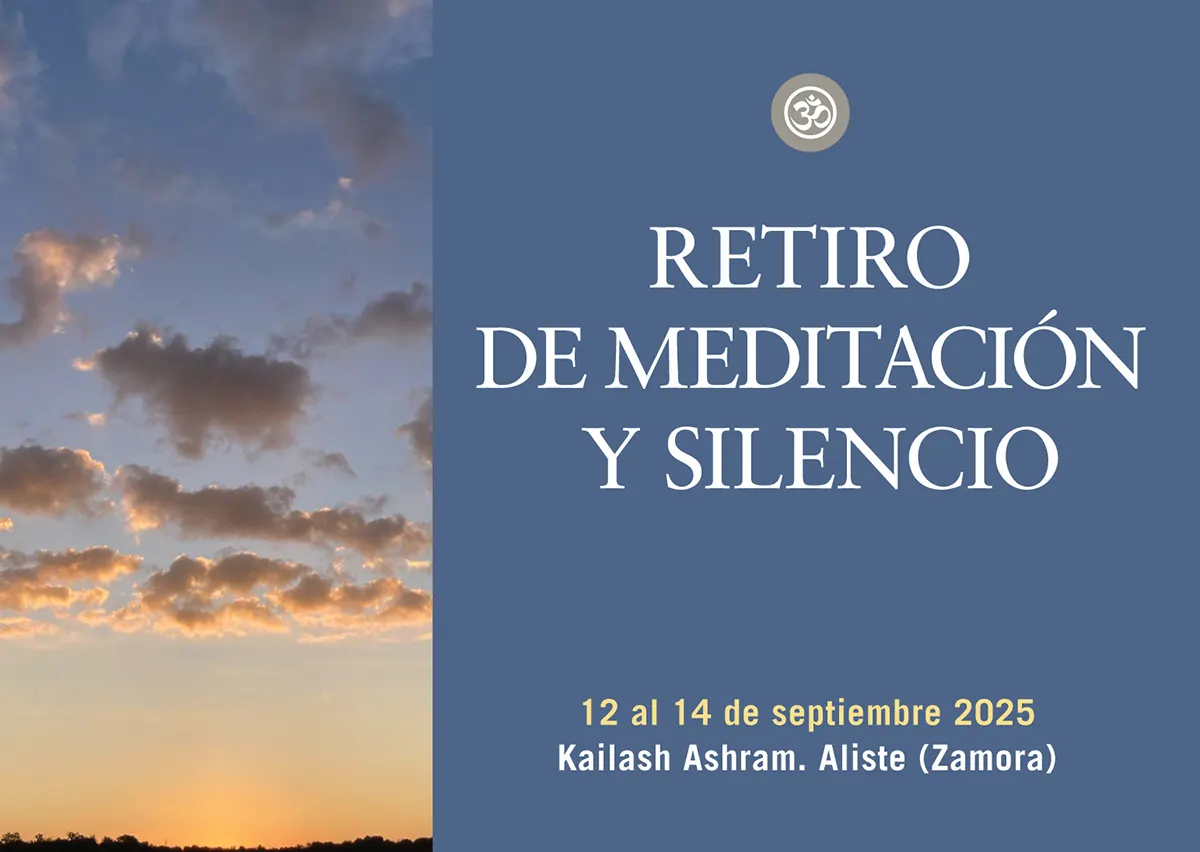 Retiro de meditación y silencio- Del 12 al 14 de septiembre con Swami Satyananda Saraswati en Kailash Ashram. Zamora y online