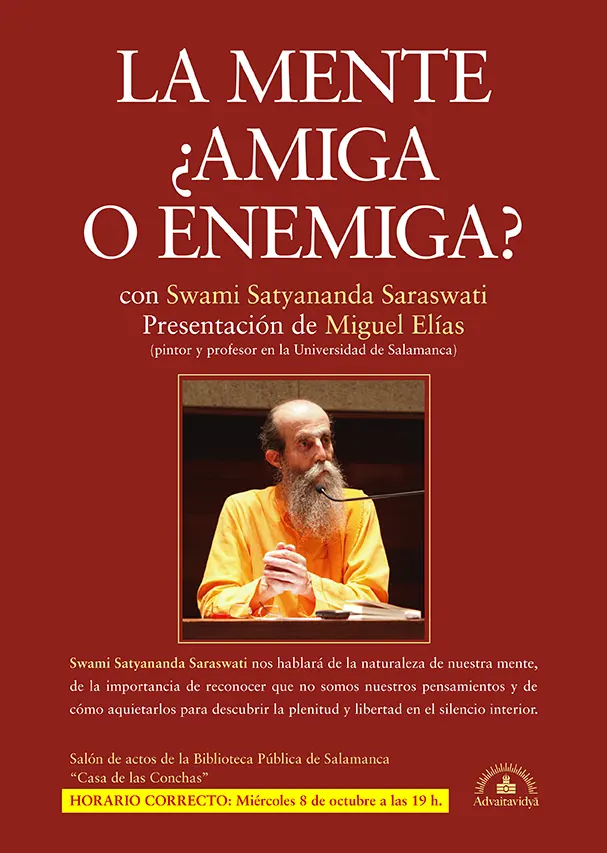 Conferencia de Swami Satyanda Saraswati a Salamanca