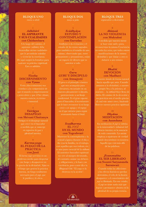 Bloques del curso anual