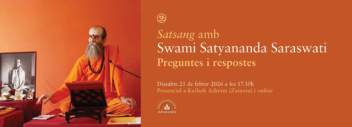 Satsang con Swami Satyananda Saraswati – Preguntas y respuestas sobre Advaita Vedanta, hinduismo, hatha yoga y meditación