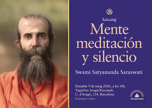 Satsang en Barcelona sobre "Mente, meditación y silencio"