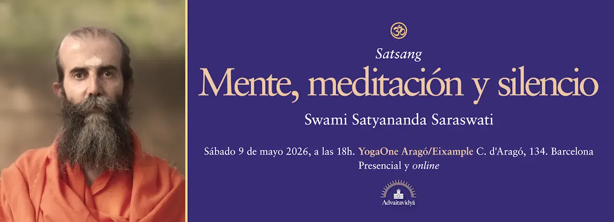 Satsang en Barcelona sobre "Mente, meditación y silencio"