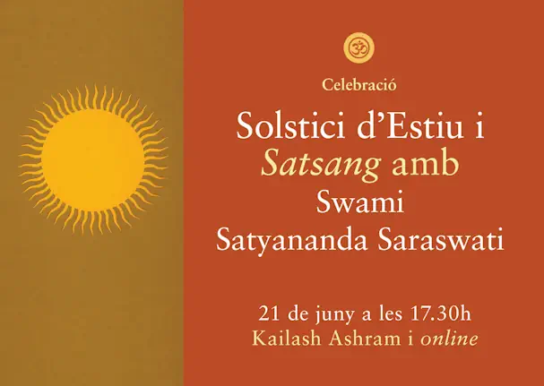 Celebració del solstici d'estiu i satsang amb swami satyananda saraswati