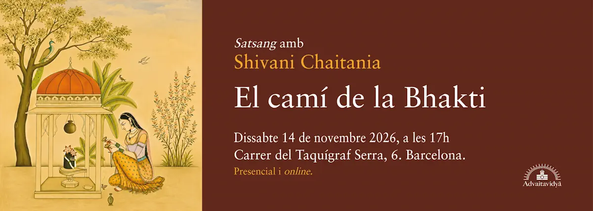 Satsang amb Shivani Chaitanya a Barcelona: "El camí de la bhakti L'amor diví "