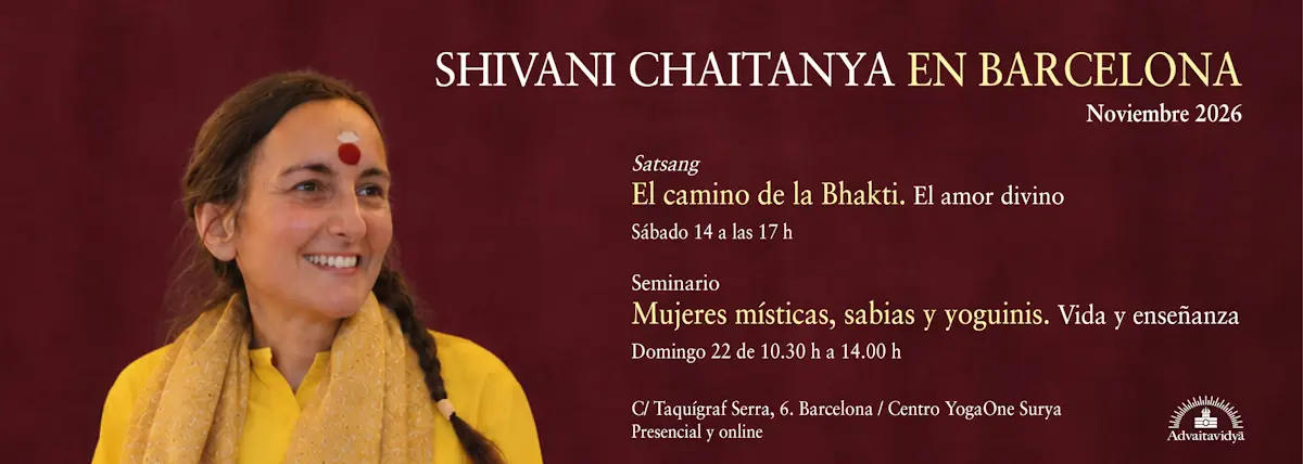 Shivani Chaitanya en Barcelona: Satsang y Seminario.