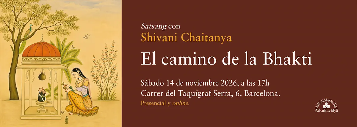 El camino de la bhakti: El amor divino Satsang presencial y online con Shivani Chaitanya en Barcelona