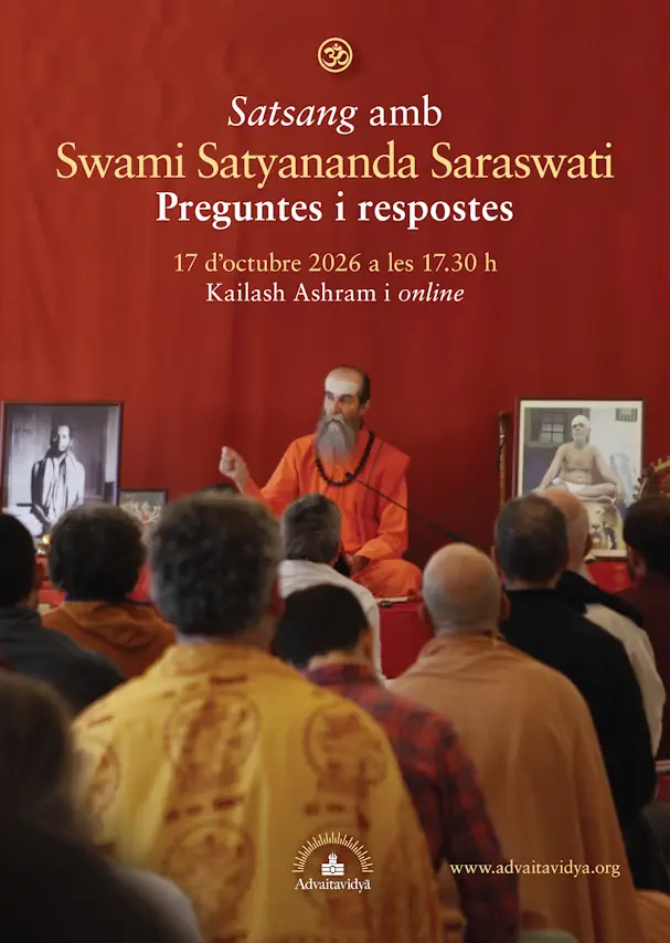Satsang de preguntas y respuestas sobre hinduismo, advaita vedanta y hatha yoga tradicional con Swami Satyananda